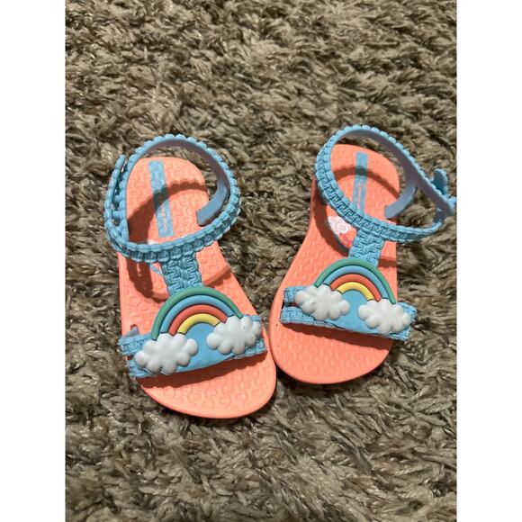 Ipanema Rainbow Baby Flip Flop Sandals 5 - Picture 1 of 2